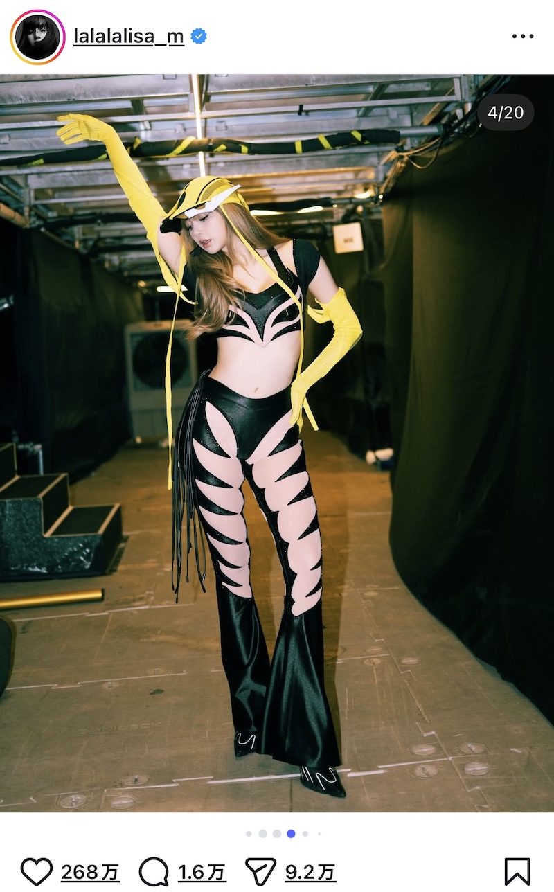 BLACKPINK LISA、シンガポール公演オフショの画像