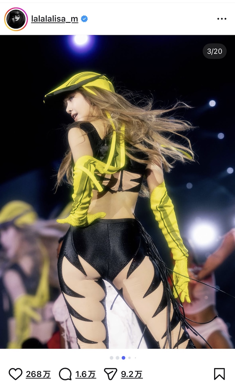 BLACKPINK LISA、シンガポール公演オフショの画像
