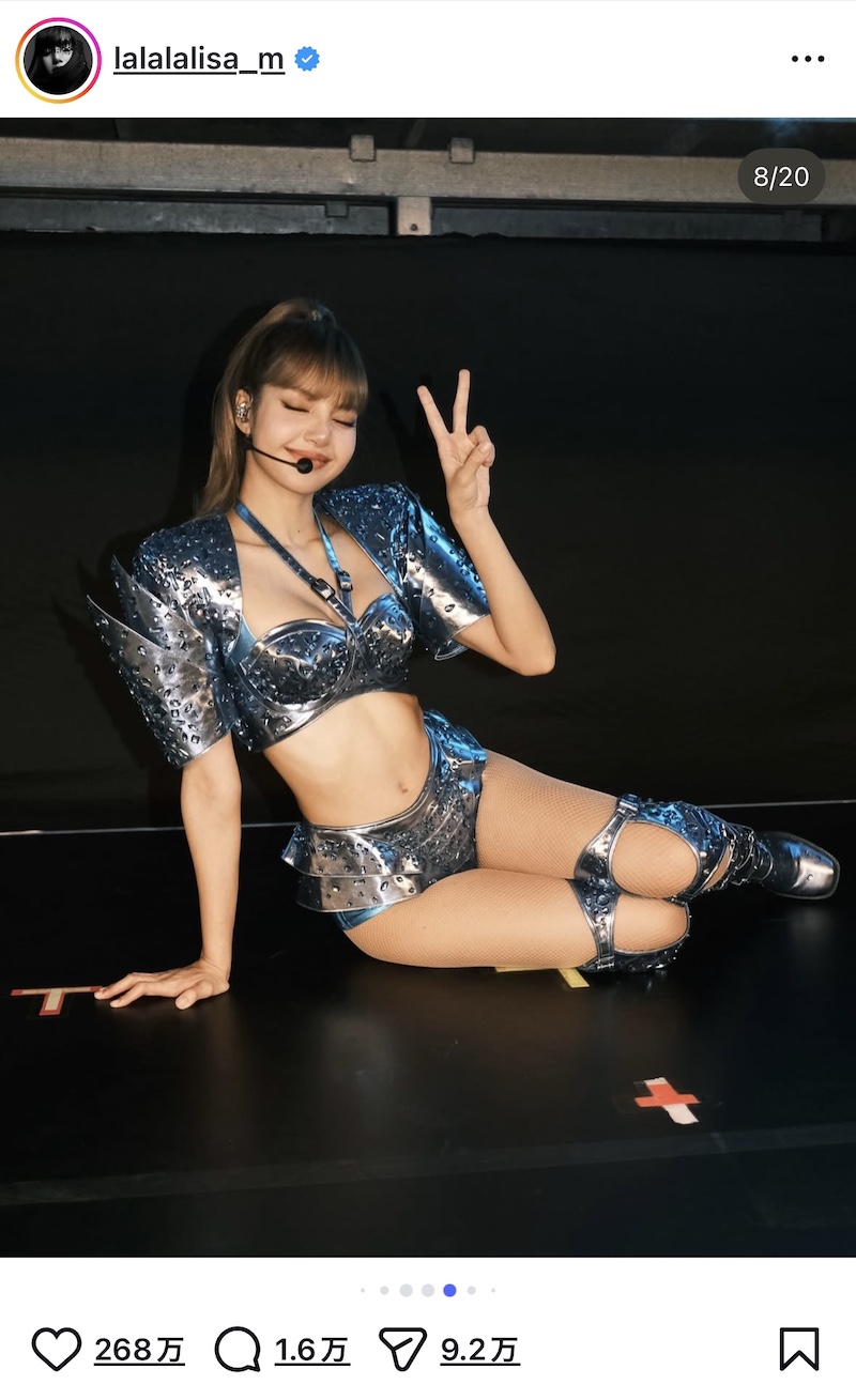 BLACKPINK LISA、シンガポール公演オフショの画像