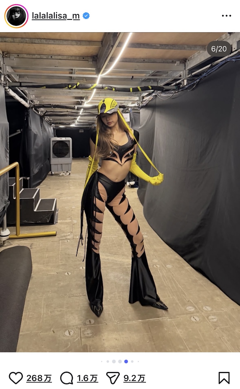 BLACKPINK LISA、シンガポール公演オフショの画像