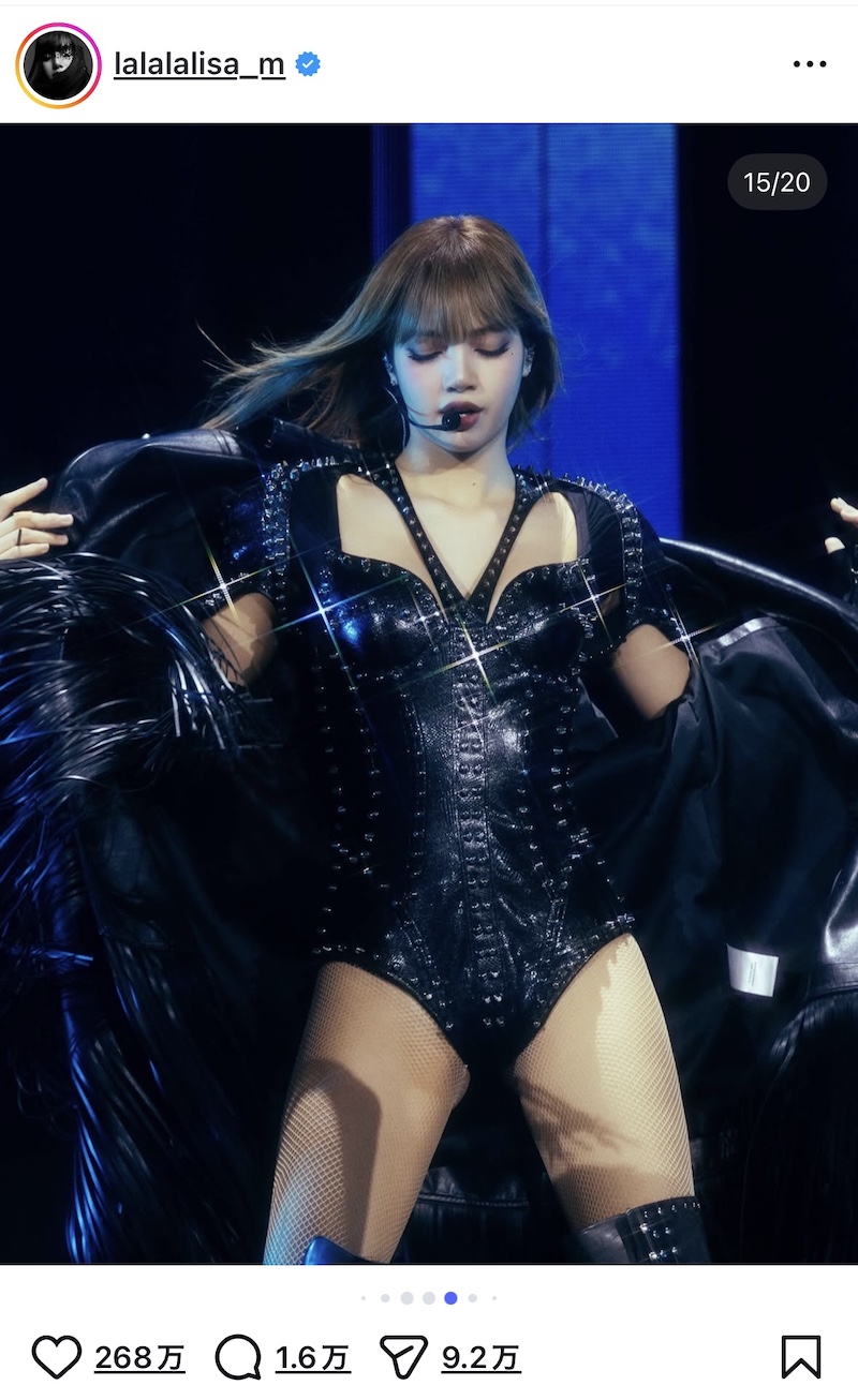 BLACKPINK LISA、シンガポール公演オフショの画像