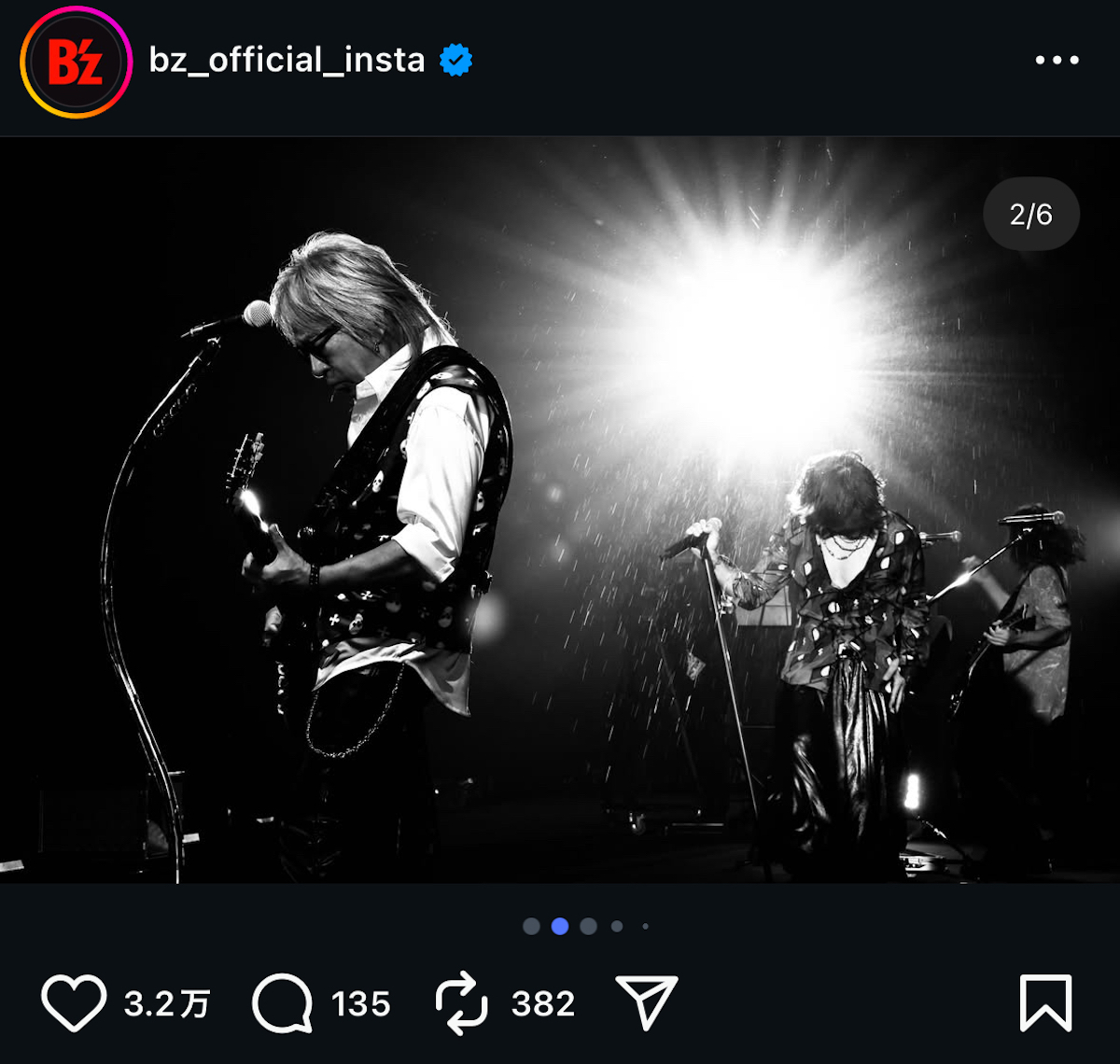 B’z 公式Instagramより
