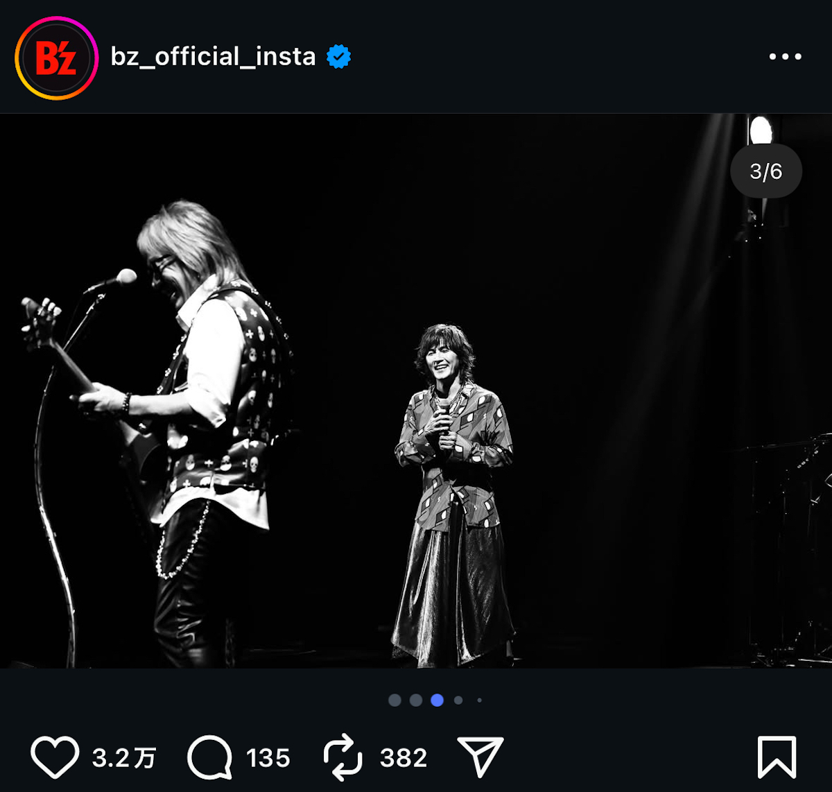 B’z 公式Instagramより