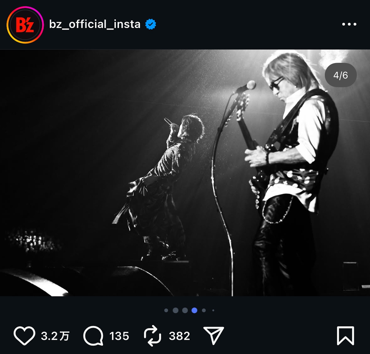 B’z 公式Instagramより