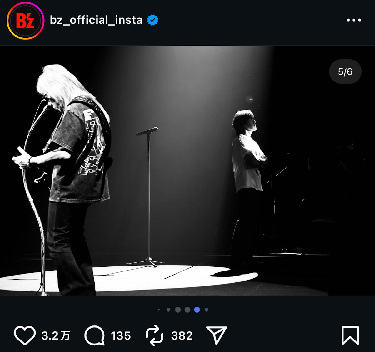 B’z 公式Instagramより