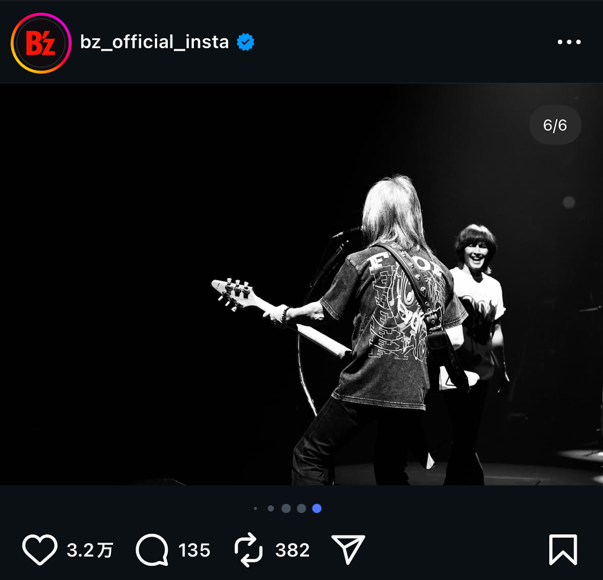 B’z 公式Instagramより