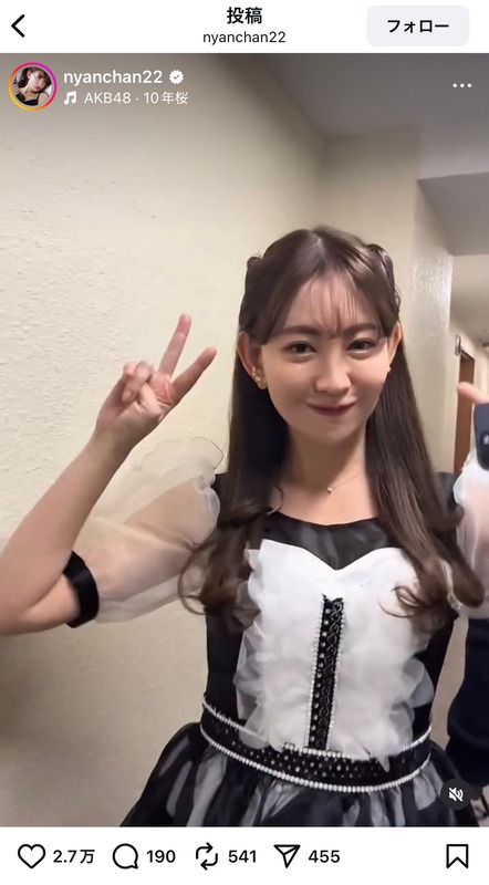 小嶋陽菜、AKB48 20周年ライブの舞台裏の画像