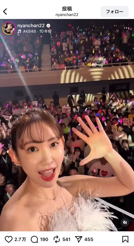 小嶋陽菜、AKB48 20周年ライブの舞台裏の画像