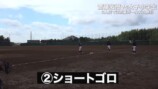 女子中学生の野球チームと対決する斎藤佑樹