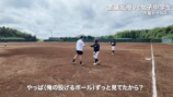 女子中学生の野球チームと対決する斎藤佑樹