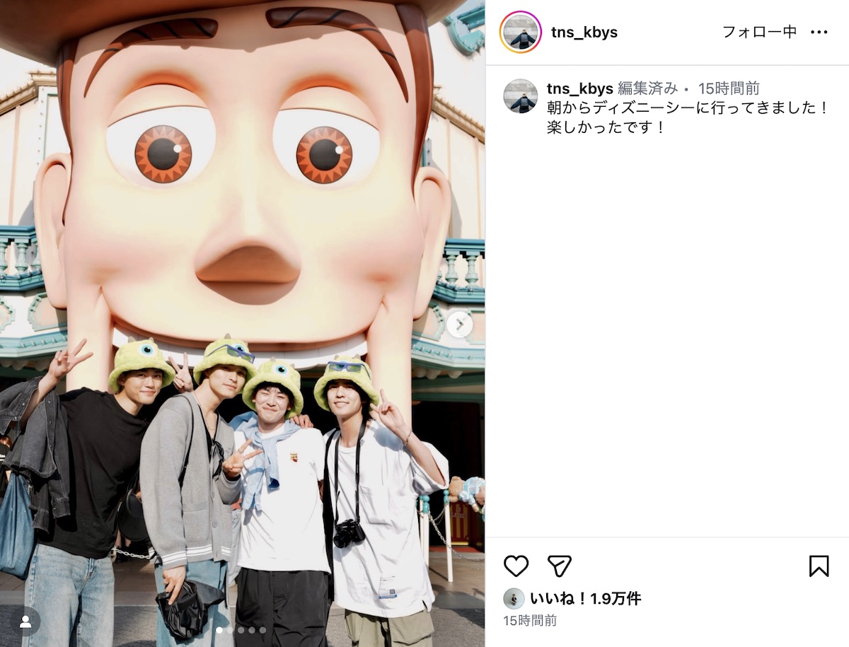 小林虎之介公式Instagramより