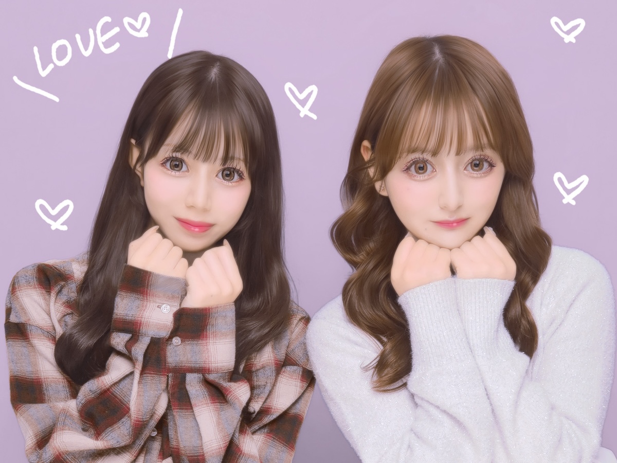 「DEAR 令和&平成ウチらの伝説プリ」の『Melulu』モードで撮影したプリ画イメージ