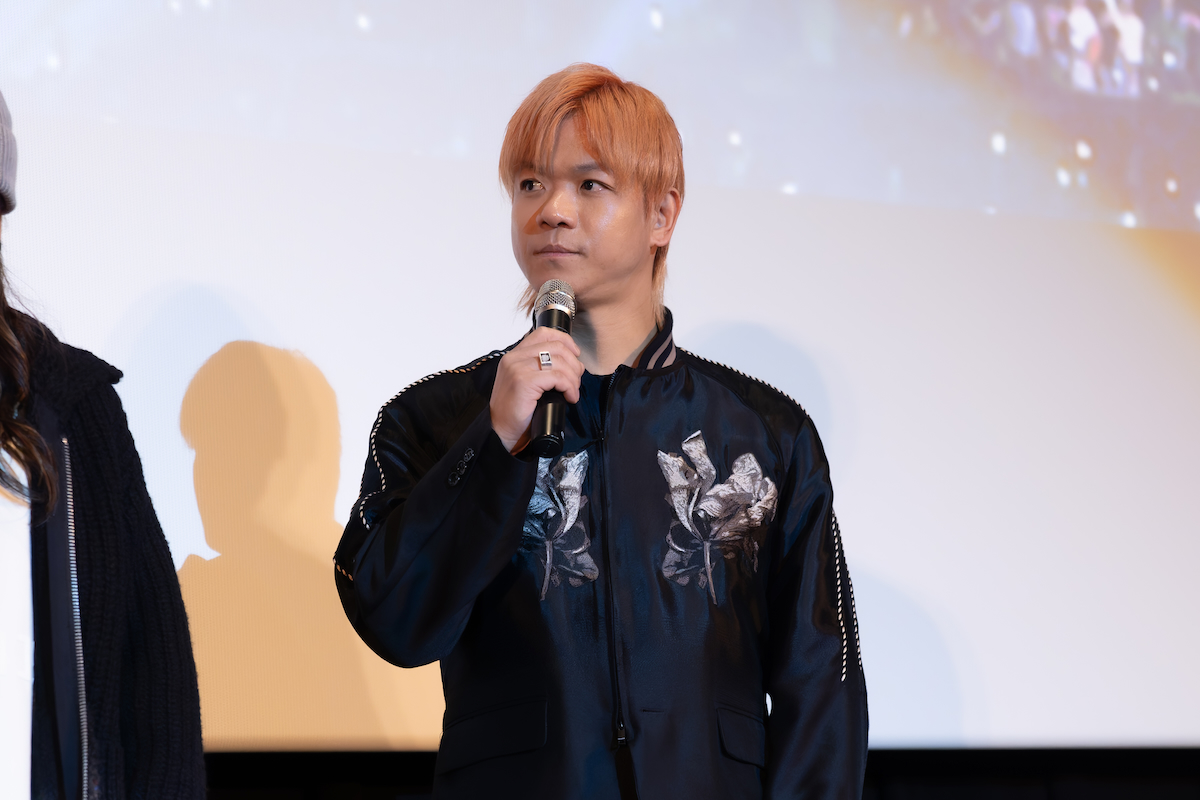 『UVERworld THE MOVIE: 25 to EPIPHANY』公開記念舞台挨拶 信人 写真