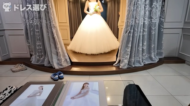 ウェディングフォトを撮影するないとー夫妻