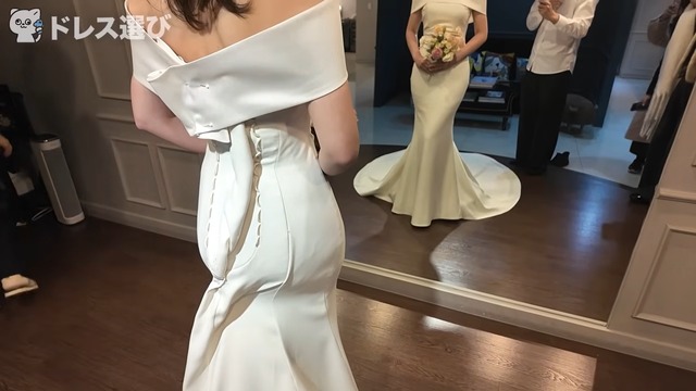 ウェディングフォトを撮影するないとー夫妻