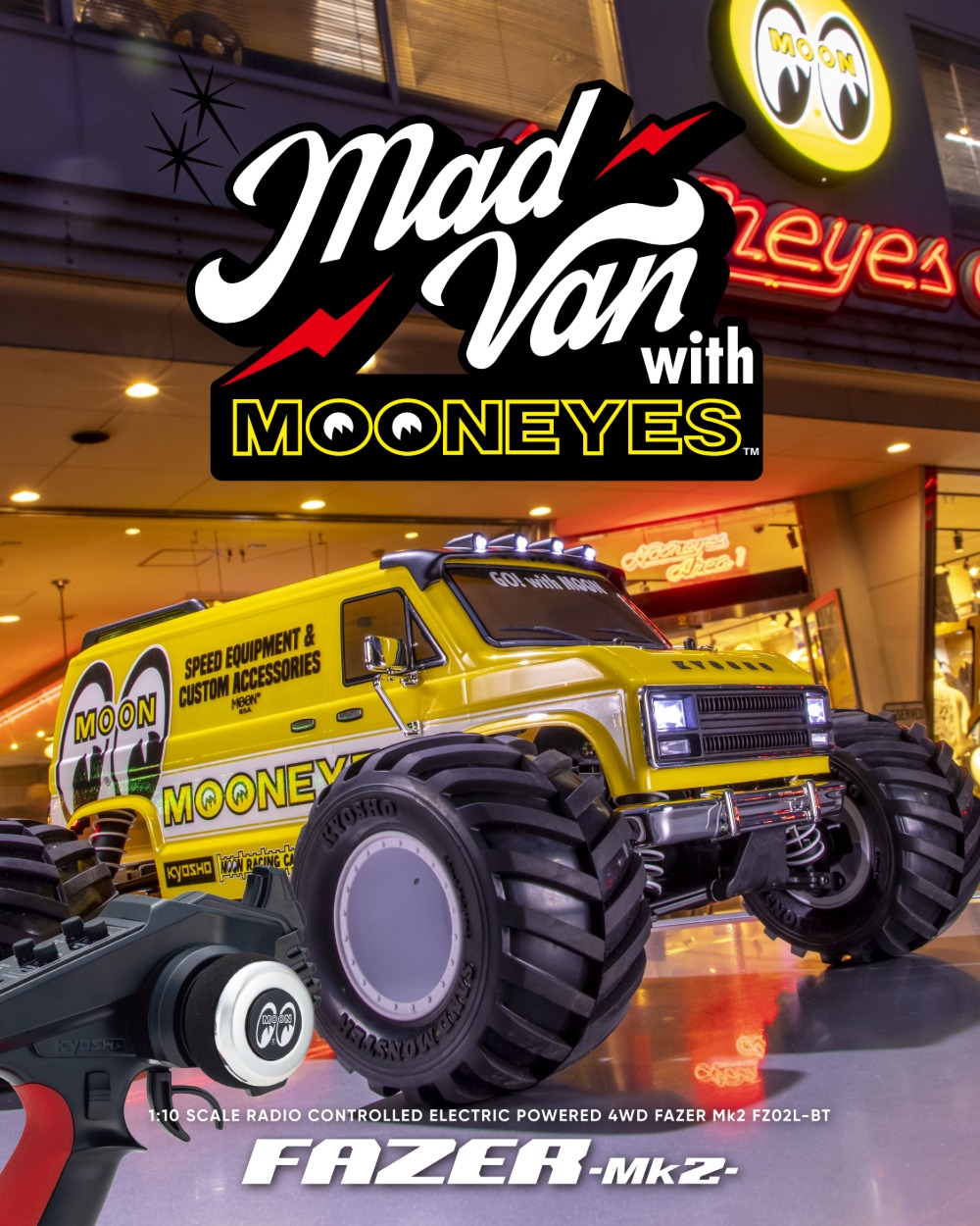 「MOONEYES」とのコラボRCカー発売の画像