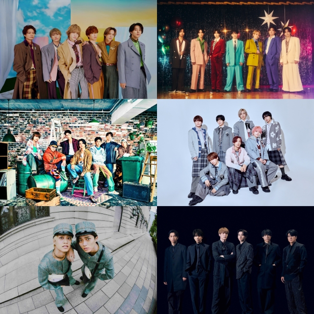 Kis-My-Ft2、Travis Japan、WEST.、なにわ男子、King & Prince、SixTONES