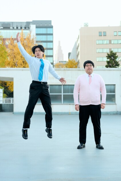 マヂカルラブリー・野田クリスタル、村上（撮影＝晴知花）