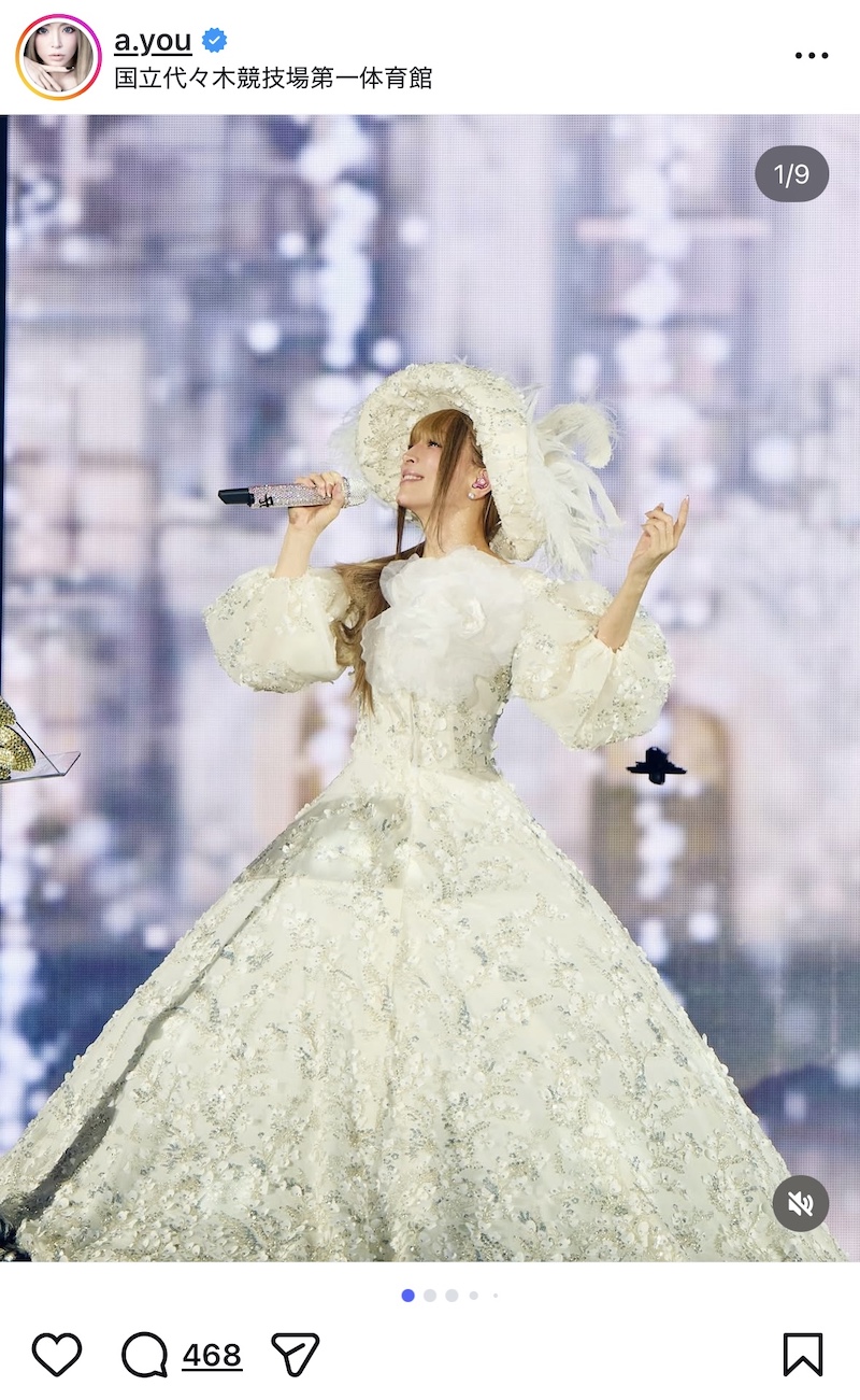 浜崎あゆみ、カウコンオフショットに反響の画像