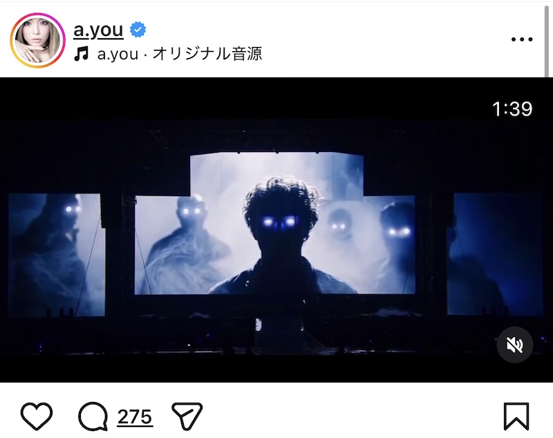 浜崎あゆみ、カウコンオフショットに反響の画像