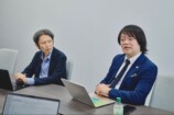 道下剣志郎氏（SAKURA法律事務所）、渡辺智暁氏（慶應義塾大学 大学院 政策・メディア研究科特任准教授）（撮影＝林直幸）