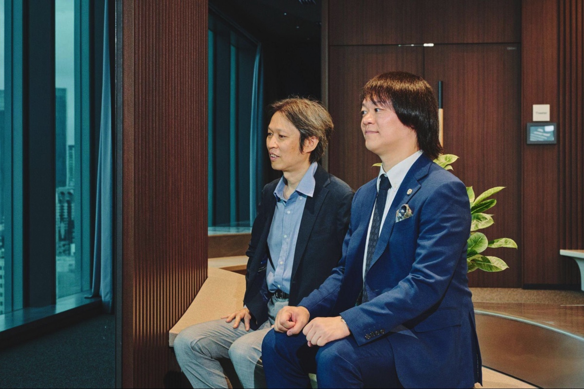 道下剣志郎氏（SAKURA法律事務所）、渡辺智暁氏（慶應義塾大学 大学院 政策・メディア研究科特任准教授）（撮影＝林直幸）