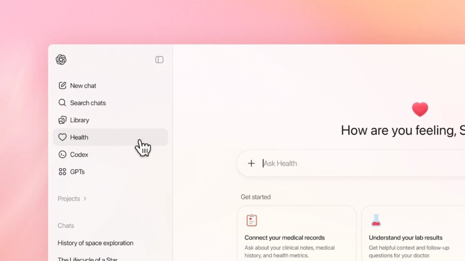 「ChatGPT ヘルスケア」発表