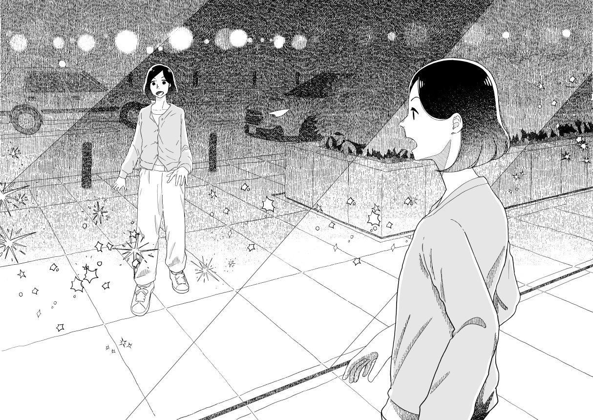 【漫画】道端で寝ている女子高生の正体は？の画像