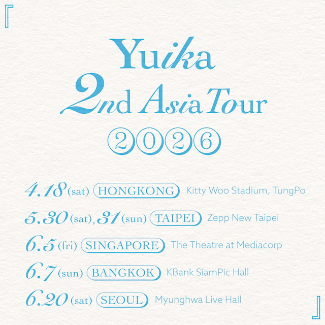 『Yuika 2nd Asia Tour』告知画像