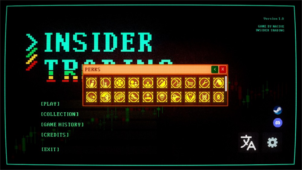 『Insider Trading』スクリーンショット