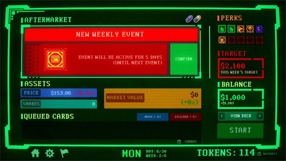 『Insider Trading』スクリーンショット