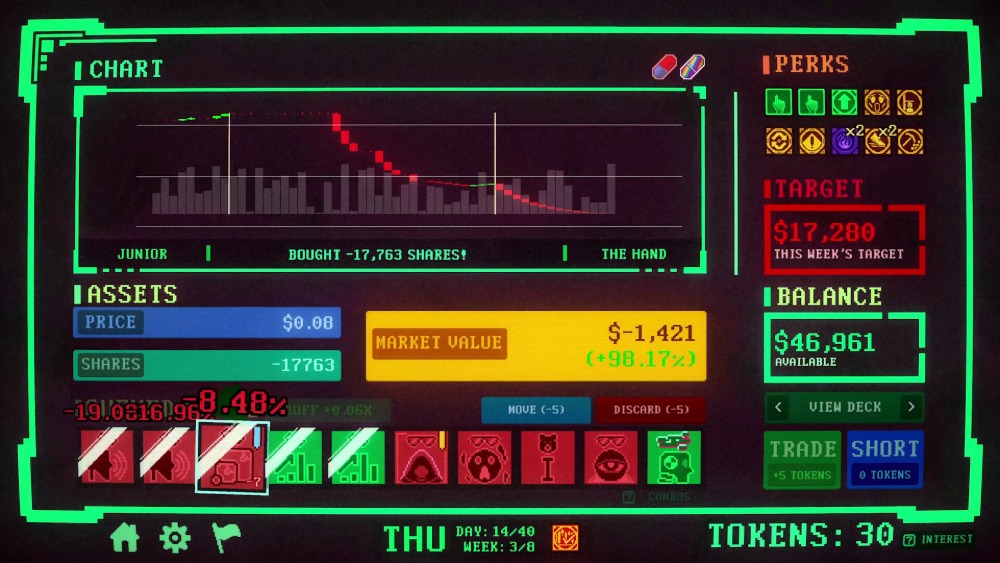 『Insider Trading』スクリーンショット
