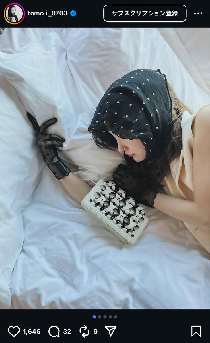 板野友美 公式Instagramより