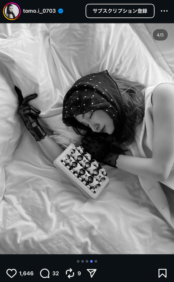 板野友美 公式Instagramより