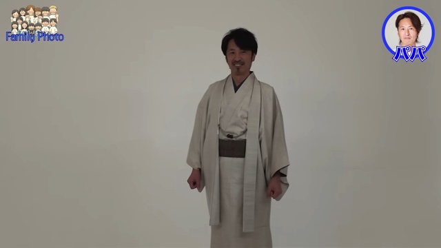 家族写真を撮影するうるしやま家