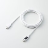電力ディスプレイ付きのUSB Type-Cケーブル　2mホワイト