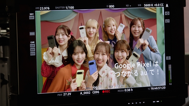 au新CM　メイキングカット