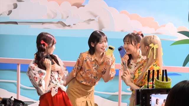 au新CM　メイキングカット