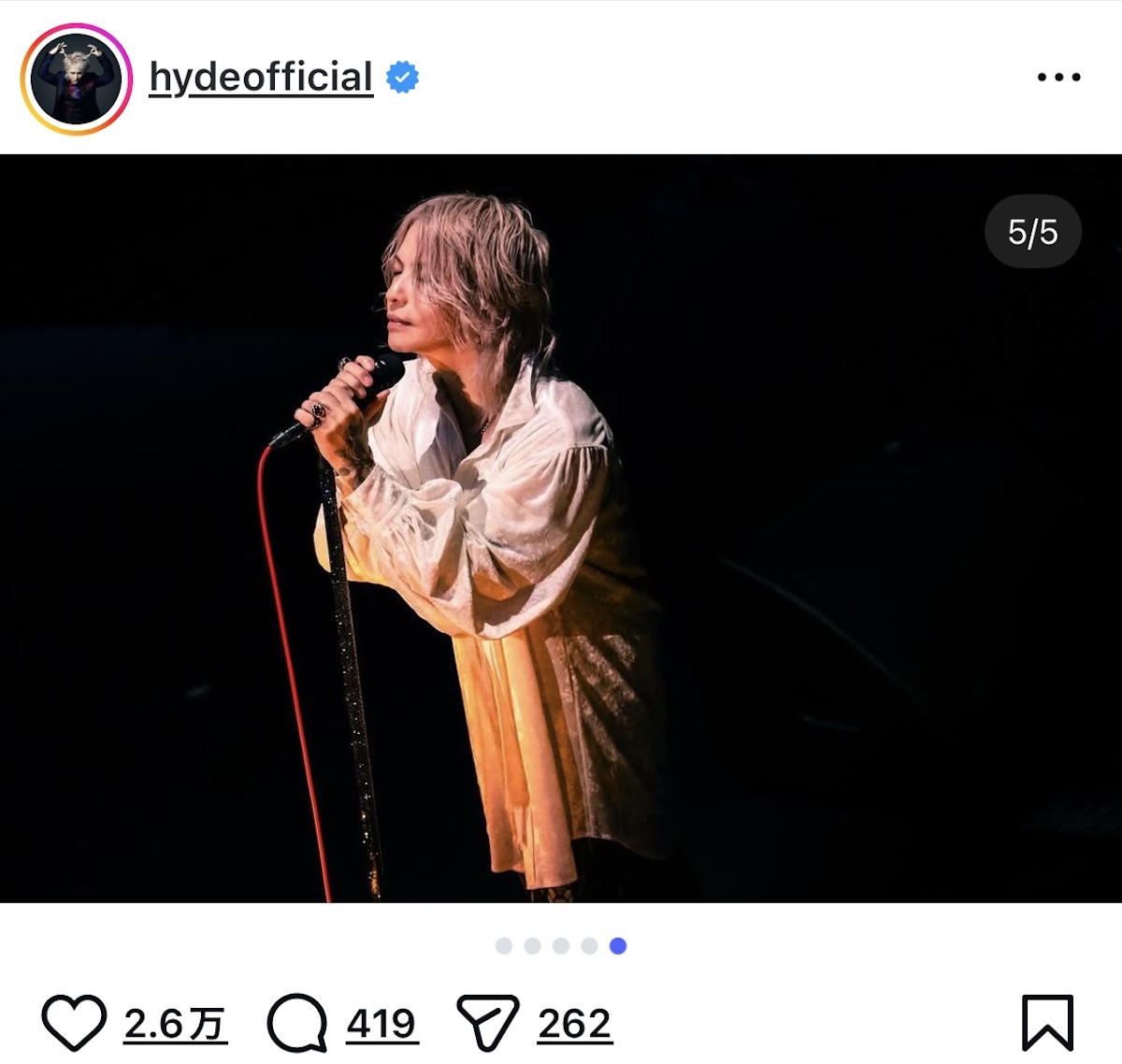 HYDEの誕生日をYOSHIKIらがサプライズ祝福の画像