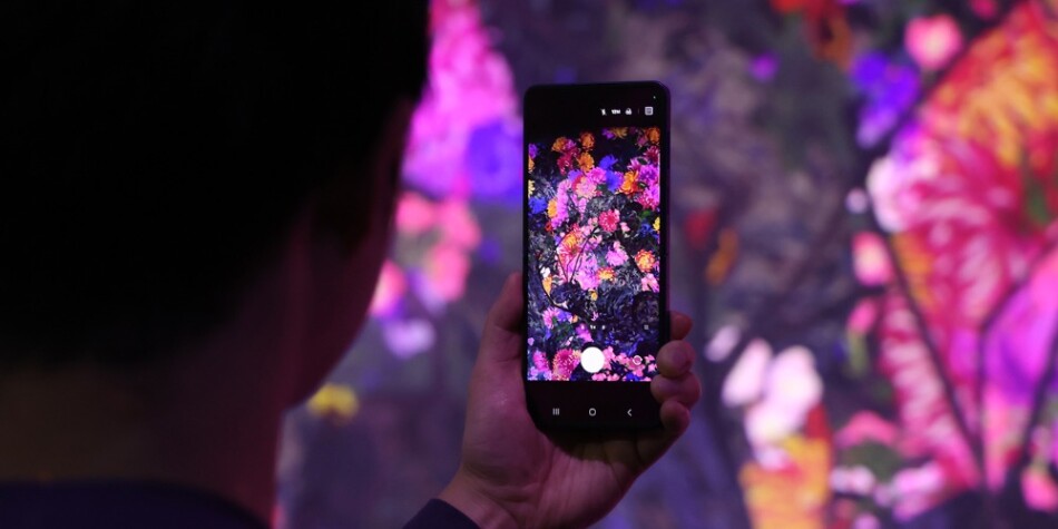 撮影体験の様子