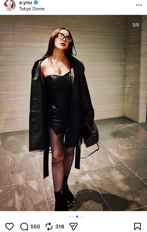 浜崎あゆみ、レディー・ガガのライブに参戦の画像