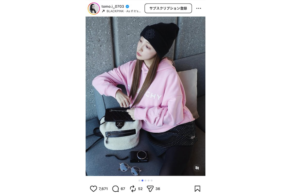 板野友美 インスタ写真