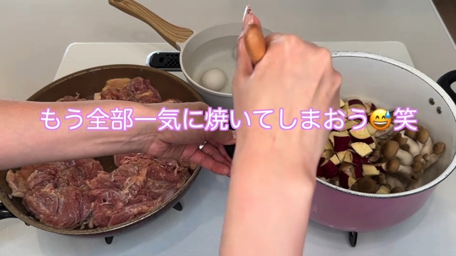大量のサンドウィッチを作るなかよしだいかぞくの母