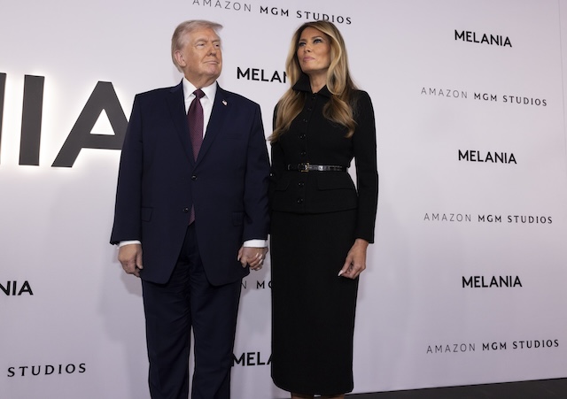 トランプ大統領夫妻、ワールドプレミア出席の画像