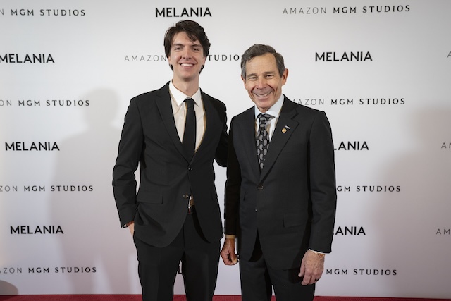 トランプ大統領夫妻、ワールドプレミア出席の画像