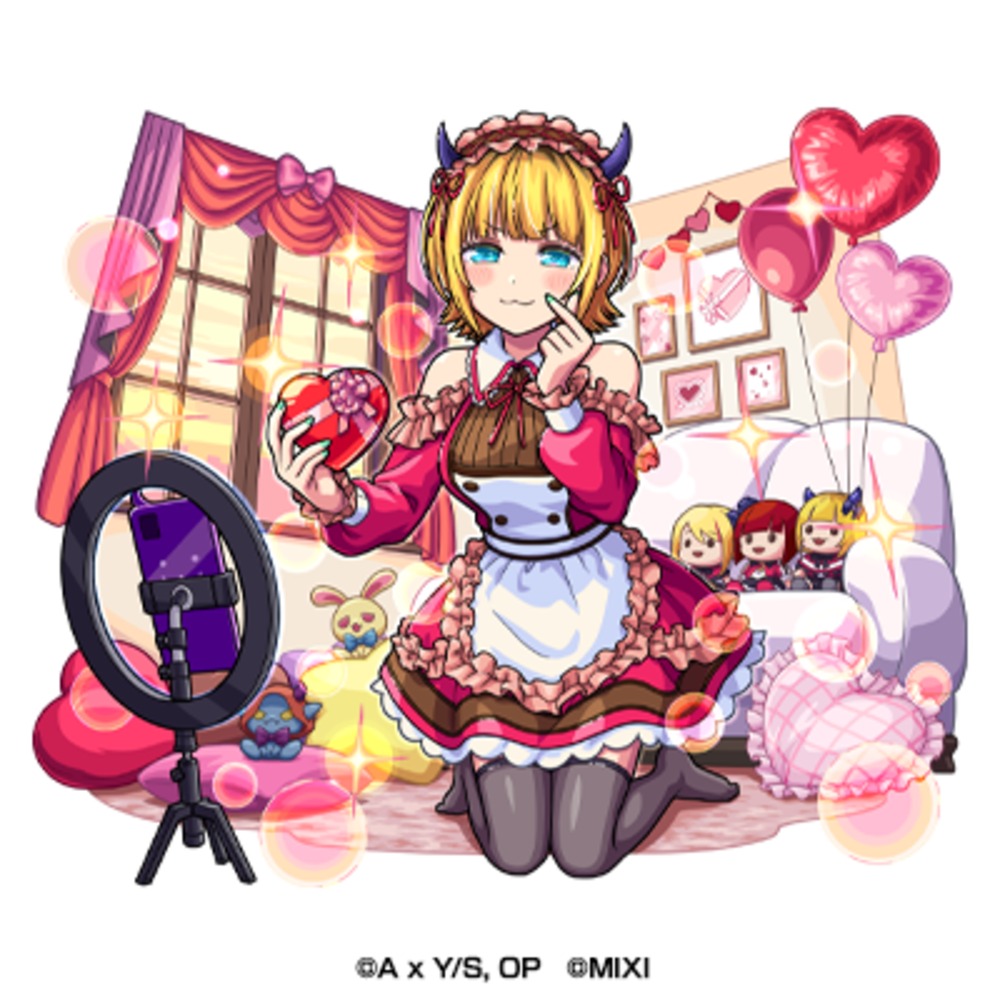 火属性　★5　バズらせのバレンタイン配信者 MEMちょ（進化）CV：大久保瑠美