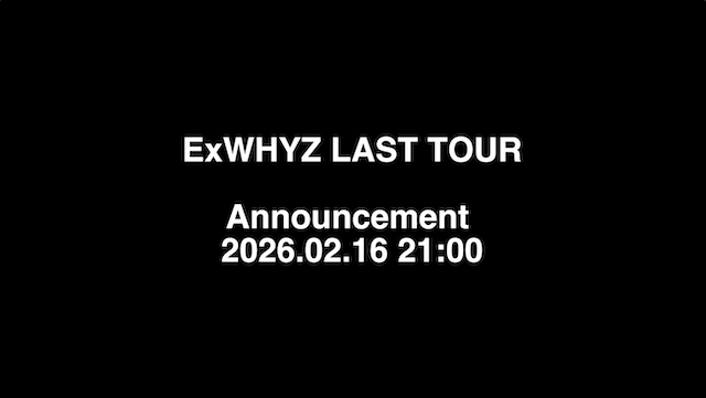 『ExWHYZ Special Live ‘Ⅰ’ -3rd Anniversary Final & Year End Party-』より