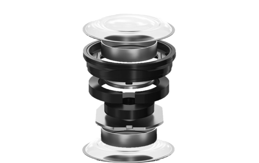 自社開発デュアル振動板ドライバー