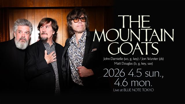 『The Mountain Goats Live at BLUE NOTE TOKYO』ビジュアル