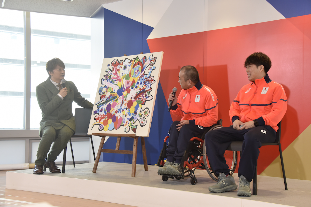 「“応援のチカラ” プロジェクト」メッセージ・アート贈呈式